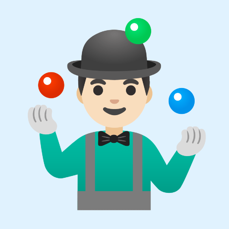 Emoji 🤹🏻♂️ Man juggling: light skin tone: Meaning and Details