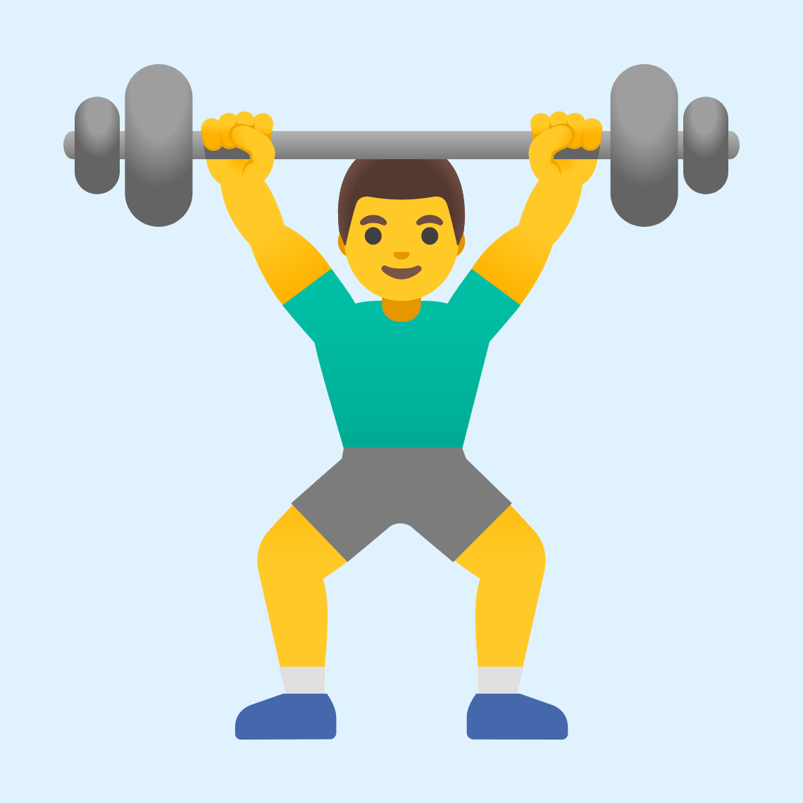 ποΈββοΈ Man lifting weights
