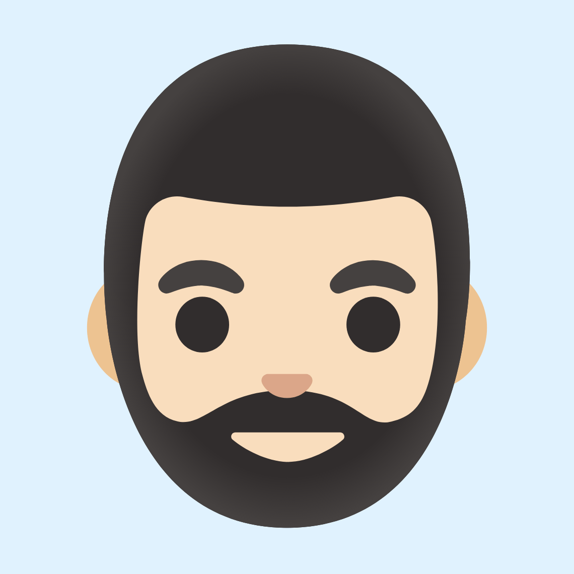 π§π»ββοΈ Man: light skin tone, beard