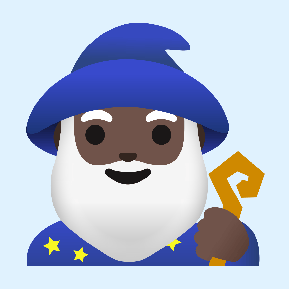 π§πΏββοΈ Man mage: dark skin tone