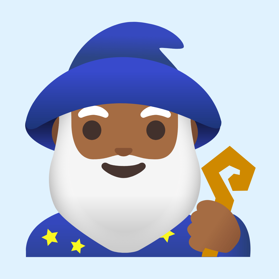 π§πΎββοΈ Man mage: medium-dark skin tone