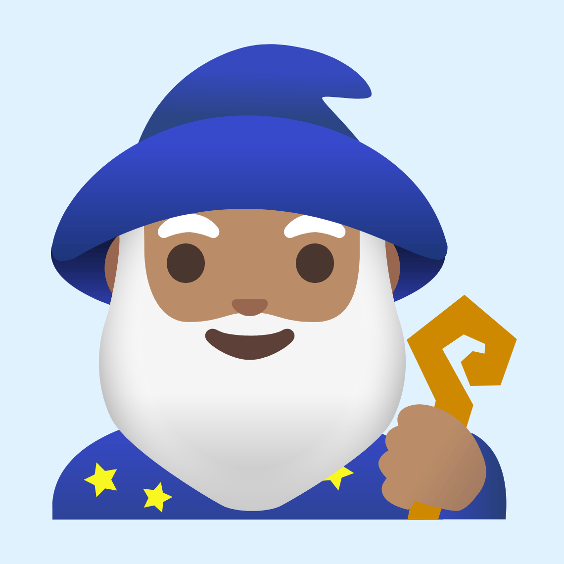 π§π½ββοΈ Man mage: medium skin tone