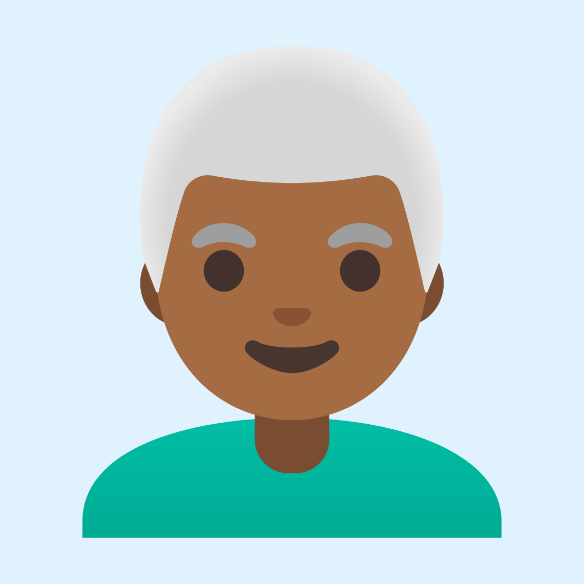π¨πΎβ𦳠Man: medium-dark skin tone, white hair