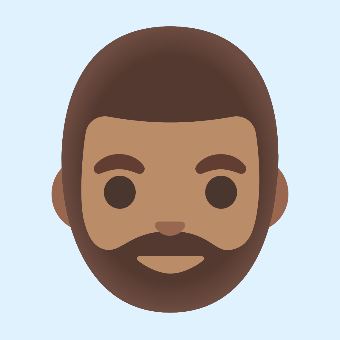 π§π½ββοΈ Man: medium skin tone, beard
