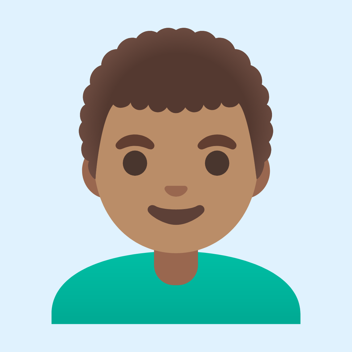 π¨π½β𦱠Man: medium skin tone, curly hair