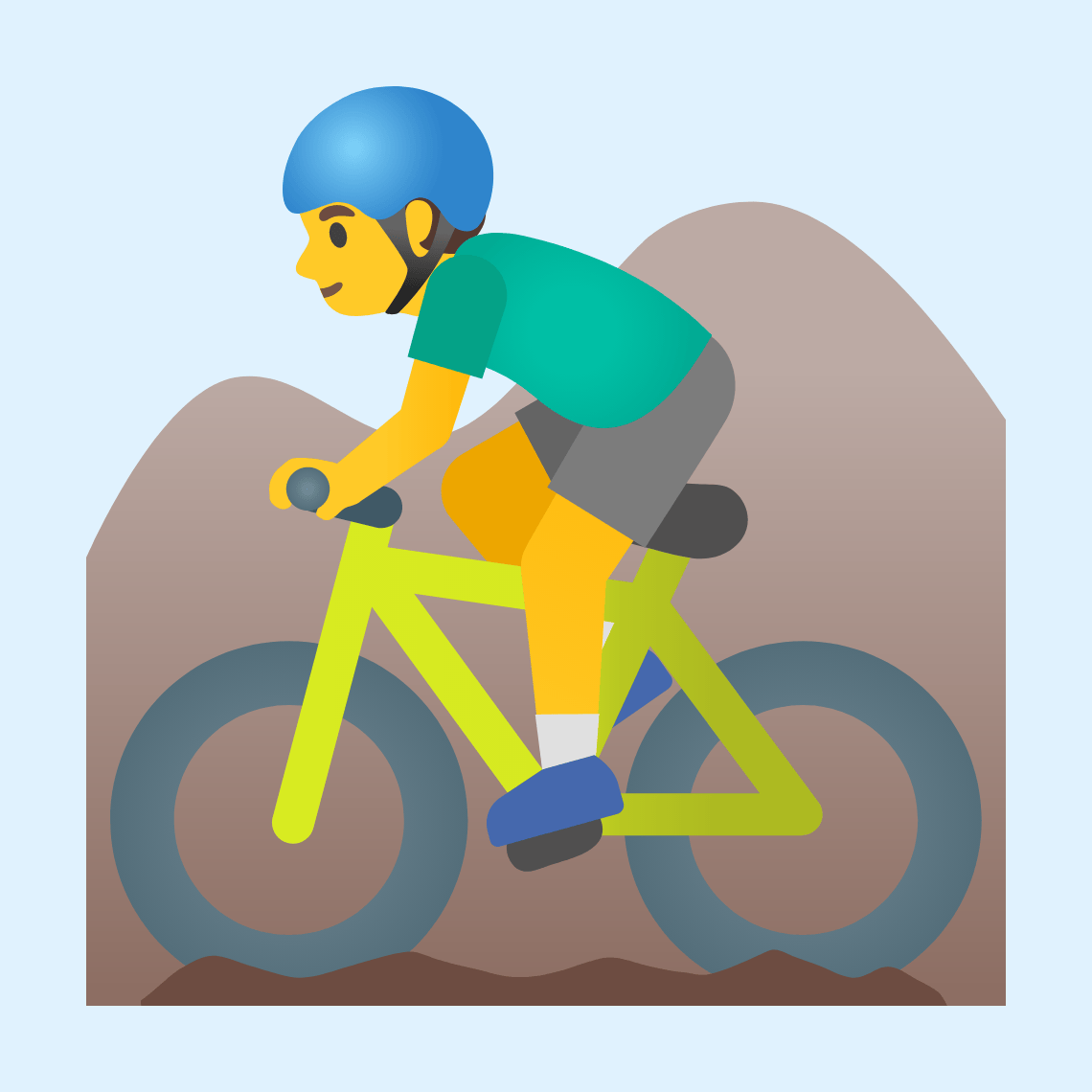 π΅ββοΈ Man mountain biking