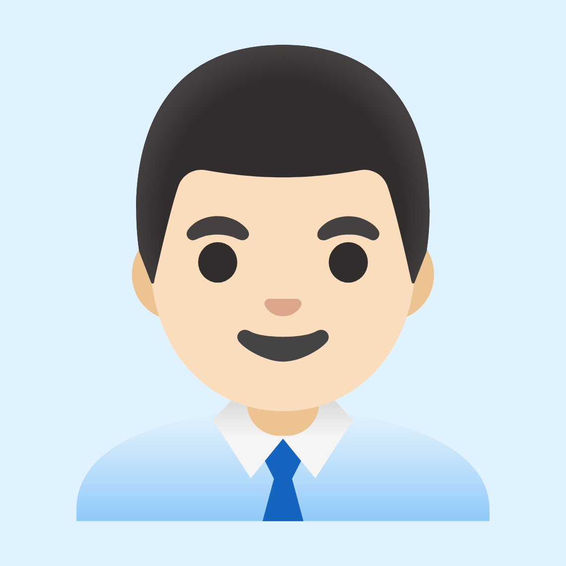 π¨π»βπΌ Man office worker: light skin tone
