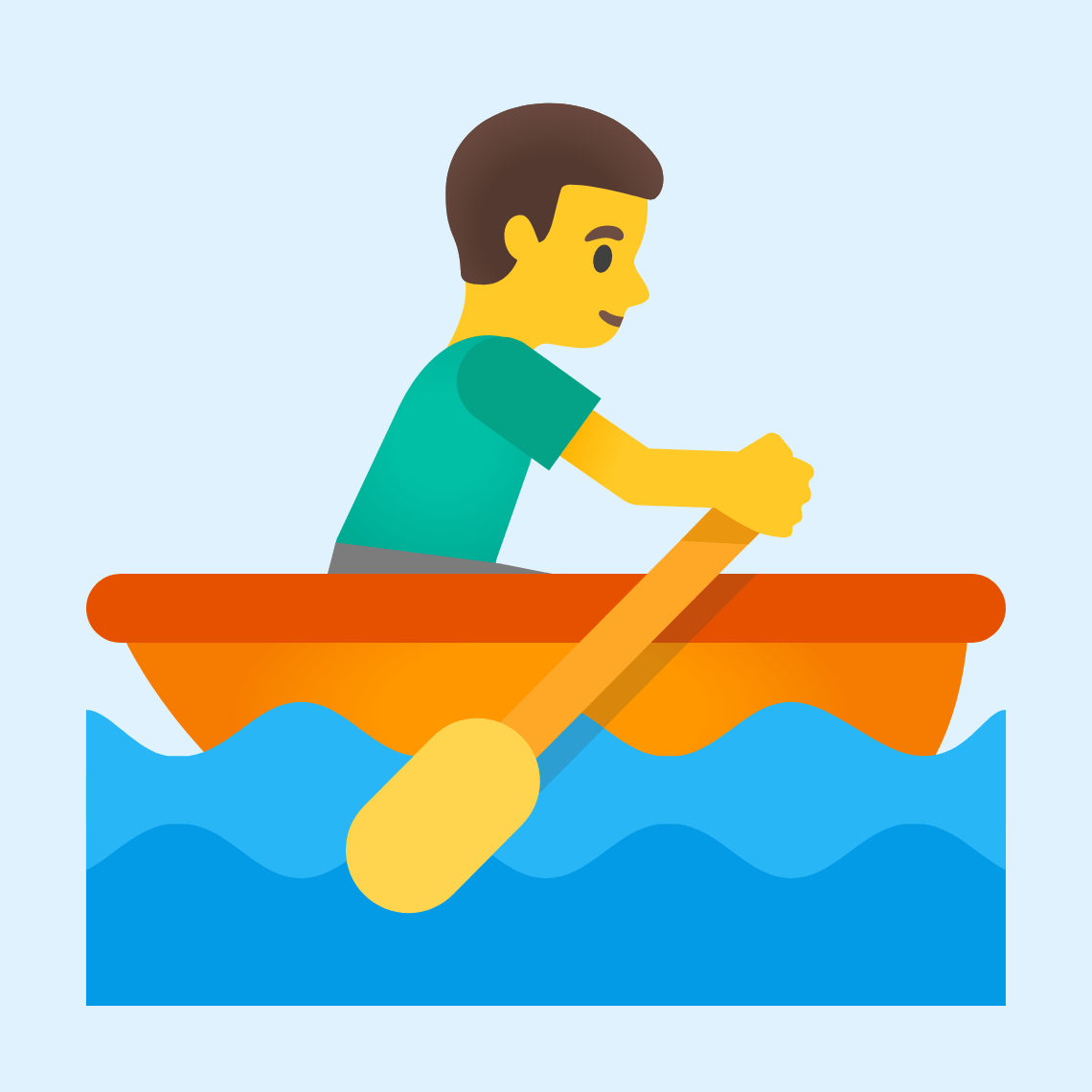 π£ββοΈ Man rowing boat