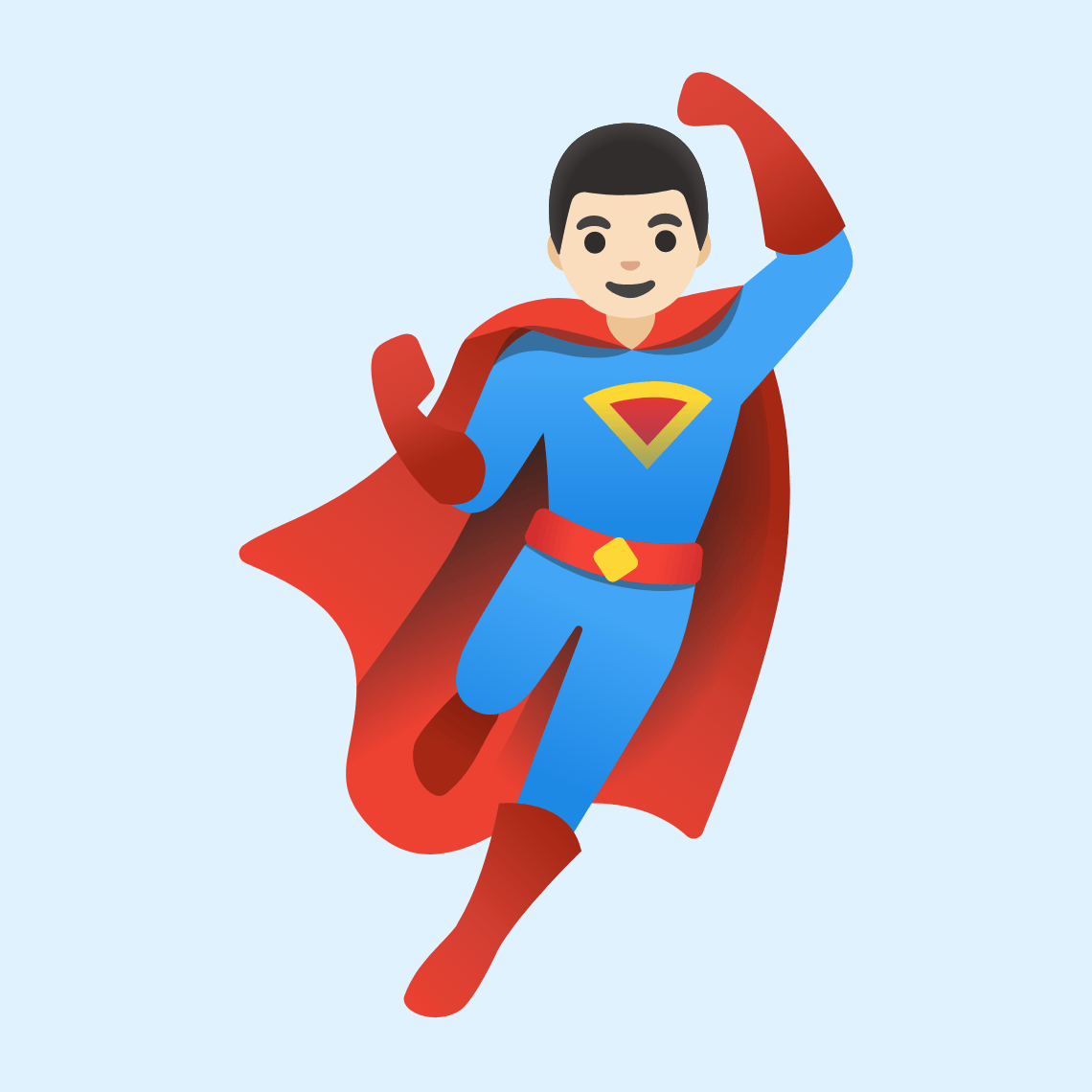 π¦Έπ»ββοΈ Man superhero: light skin tone