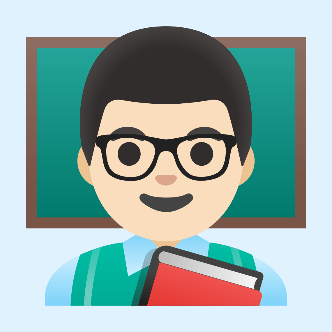 π¨π»βπ« Man teacher: light skin tone