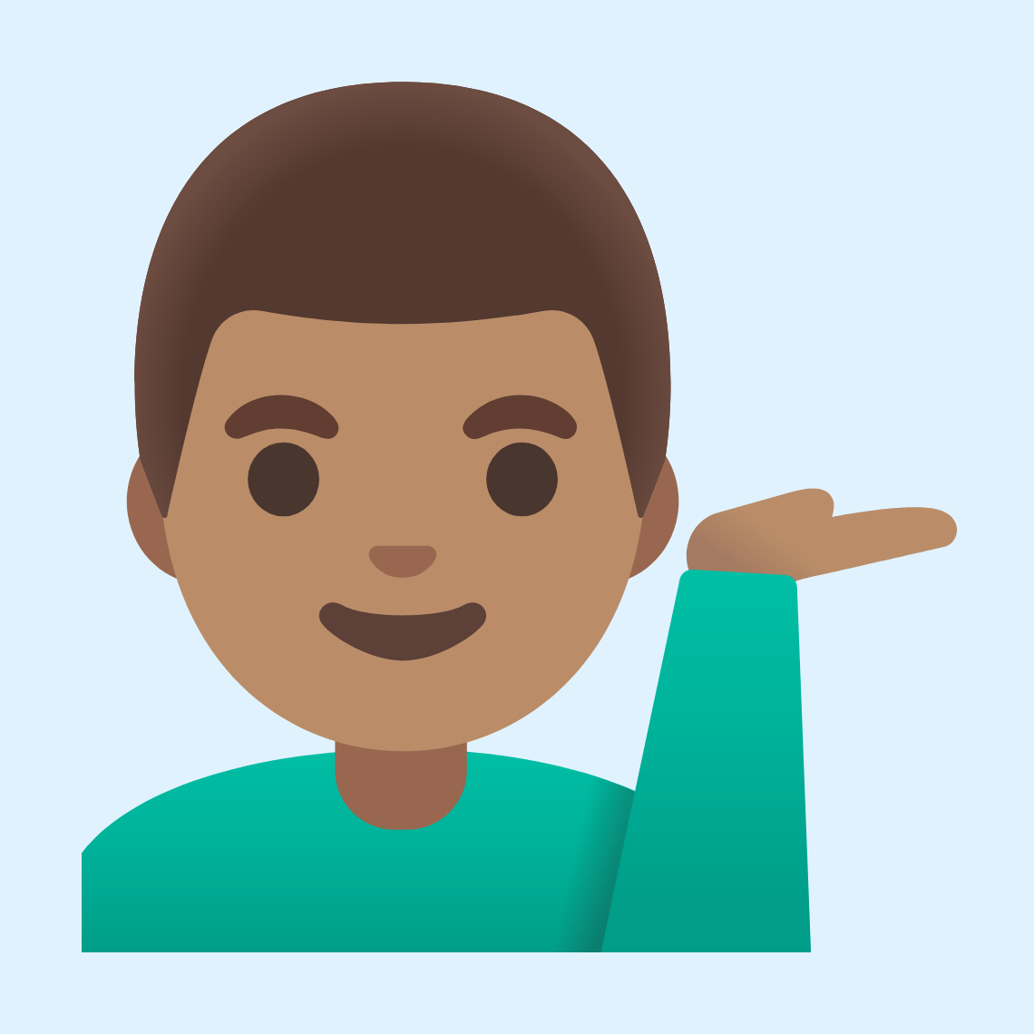 ππ½ββοΈ Man tipping hand: medium skin tone
