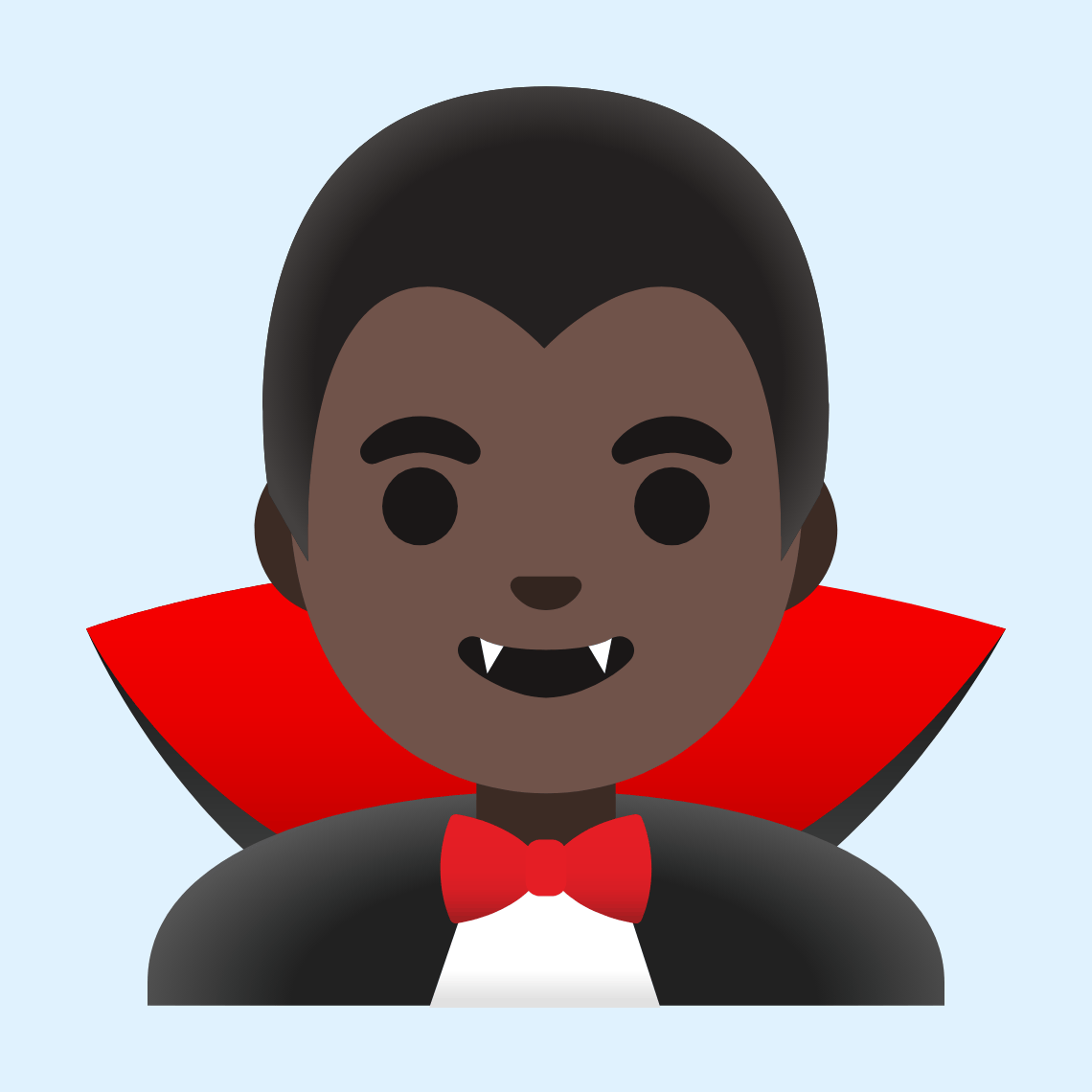 π§πΏββοΈ Man vampire: dark skin tone