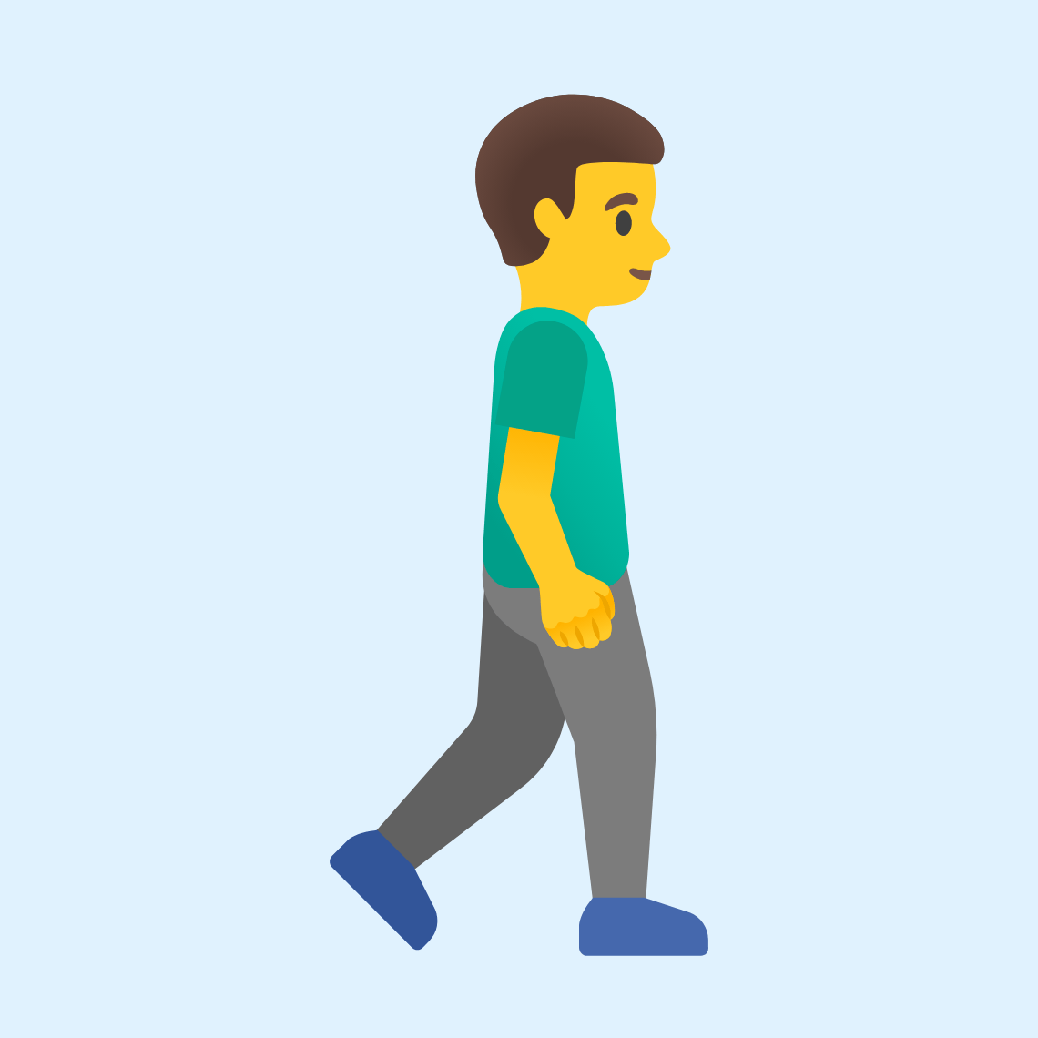 🚶‍♂️‍➡️ Man walking facing right