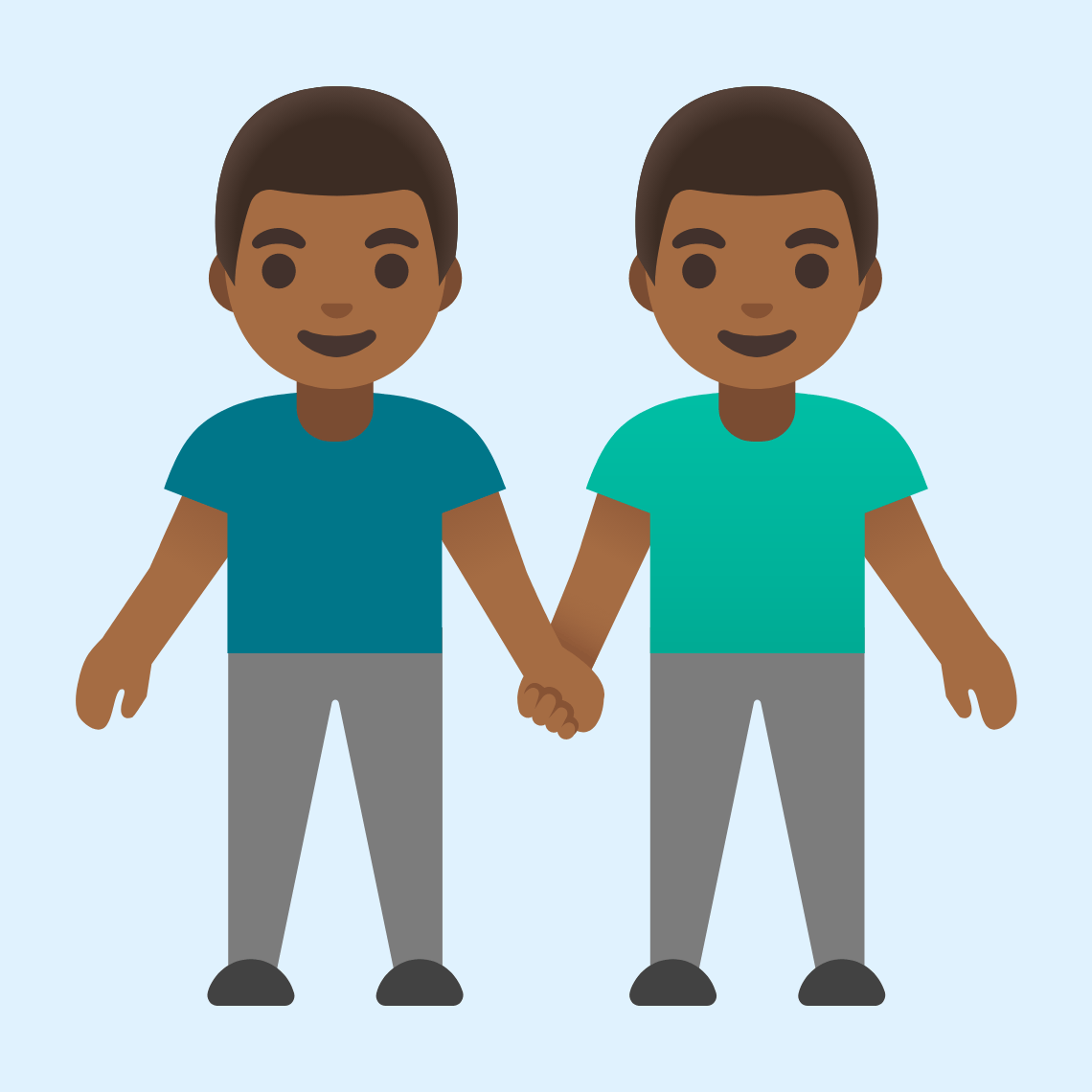 π¬πΎ Men holding hands: medium-dark skin tone