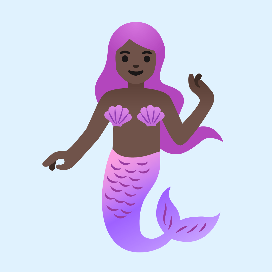 π§πΏββοΈ Mermaid: dark skin tone