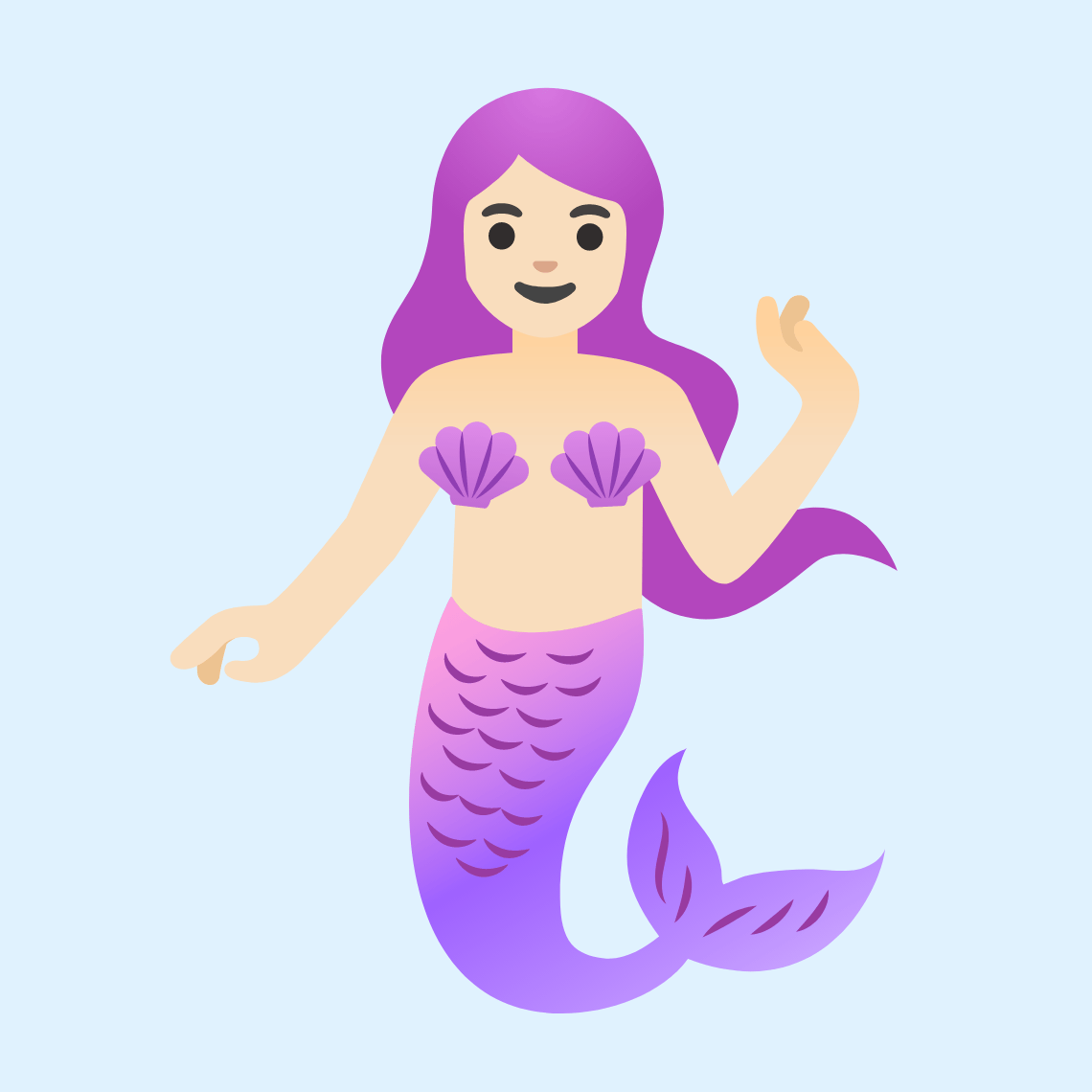 π§π»ββοΈ Mermaid: light skin tone