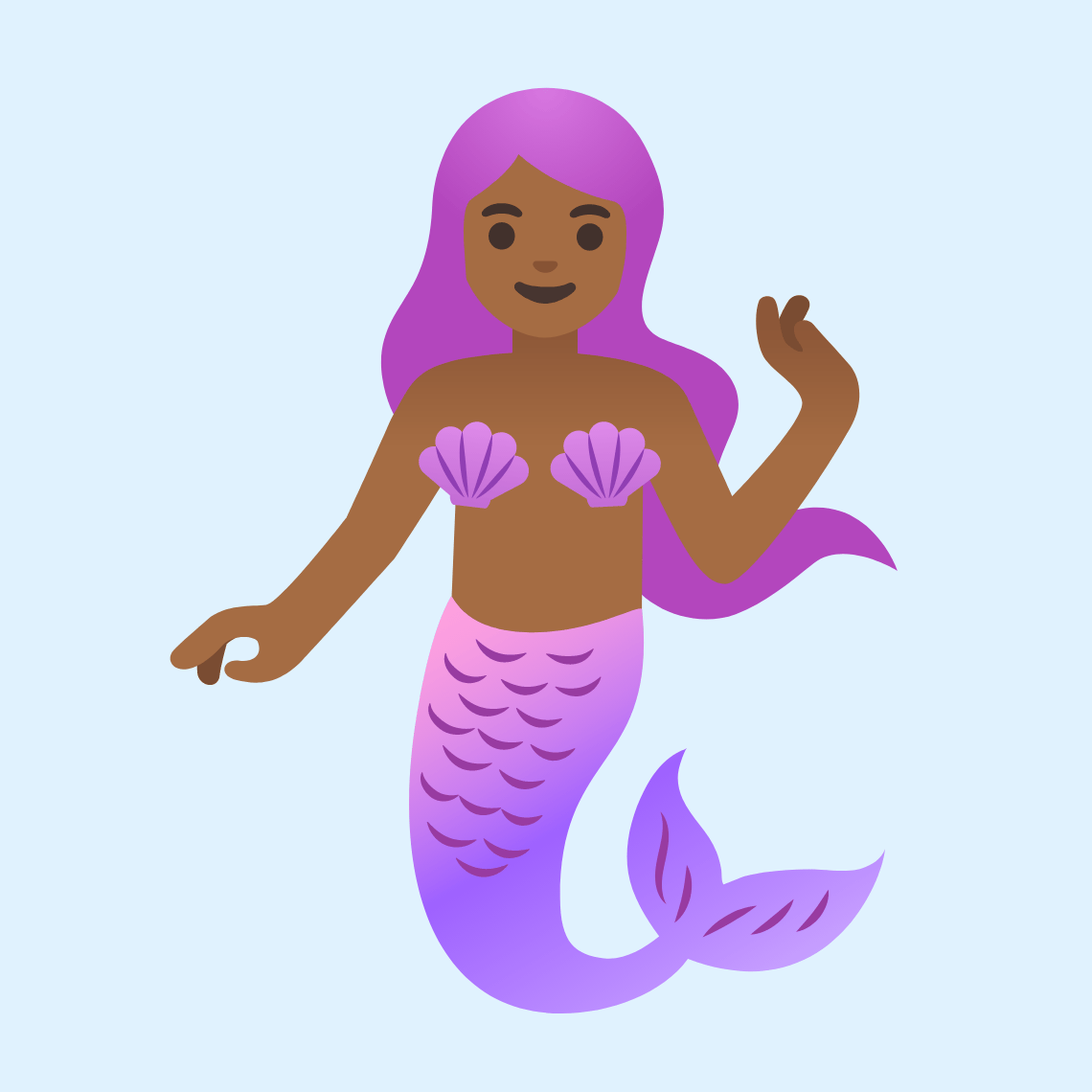 π§πΎββοΈ Mermaid: medium-dark skin tone