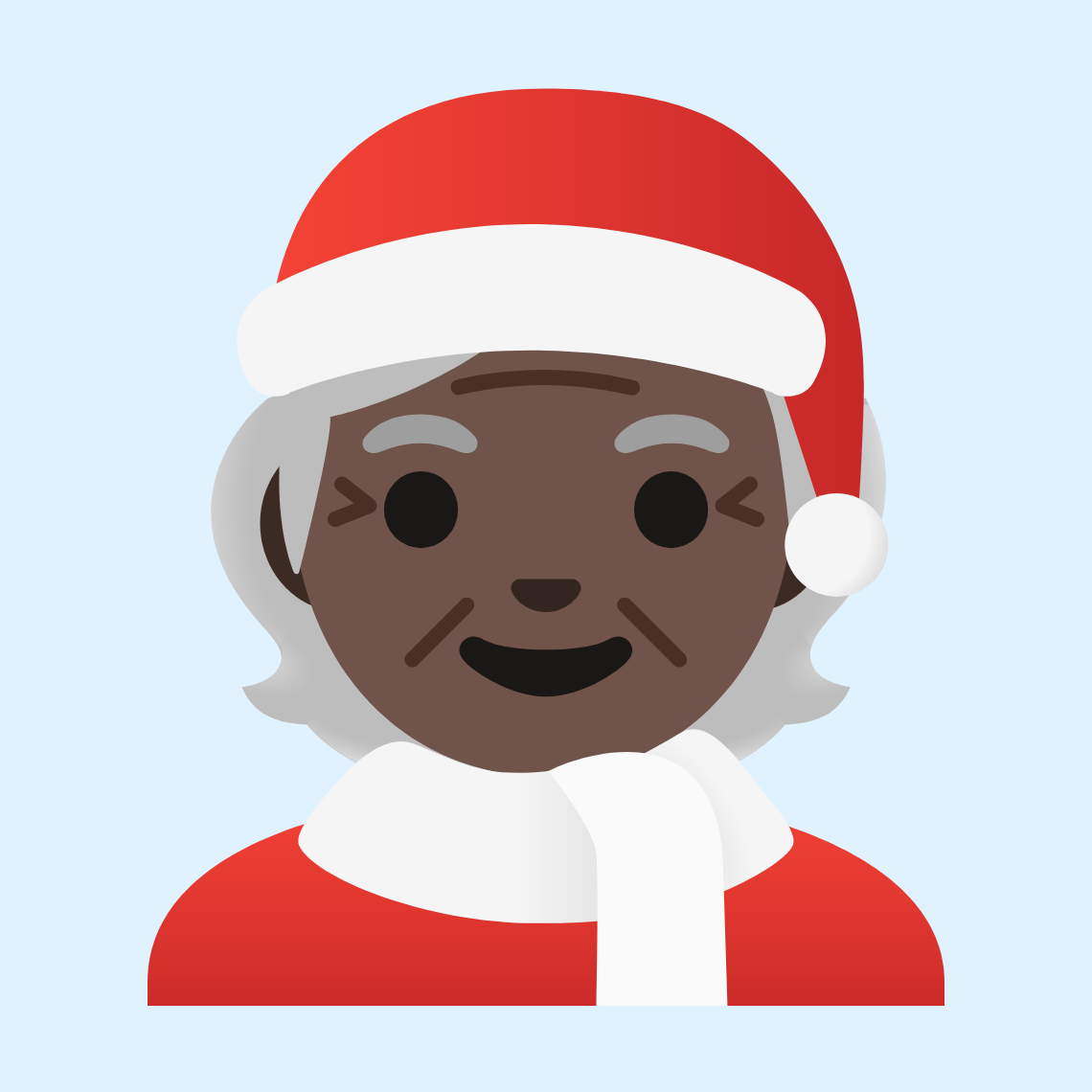 π§πΏβπ Mx claus: dark skin tone