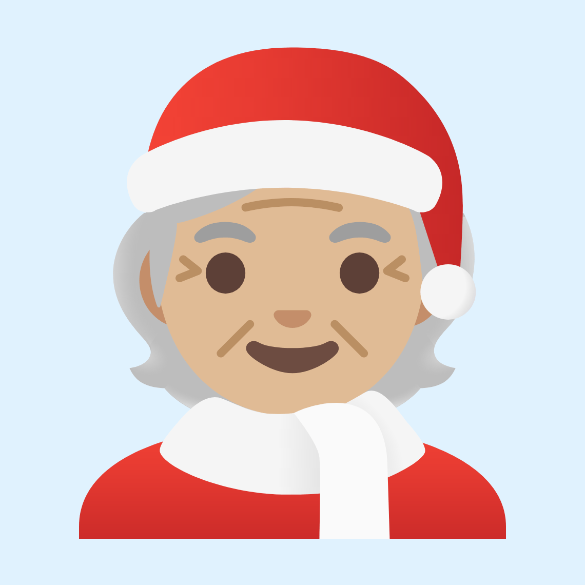 π§πΌβπ Mx claus: medium-light skin tone