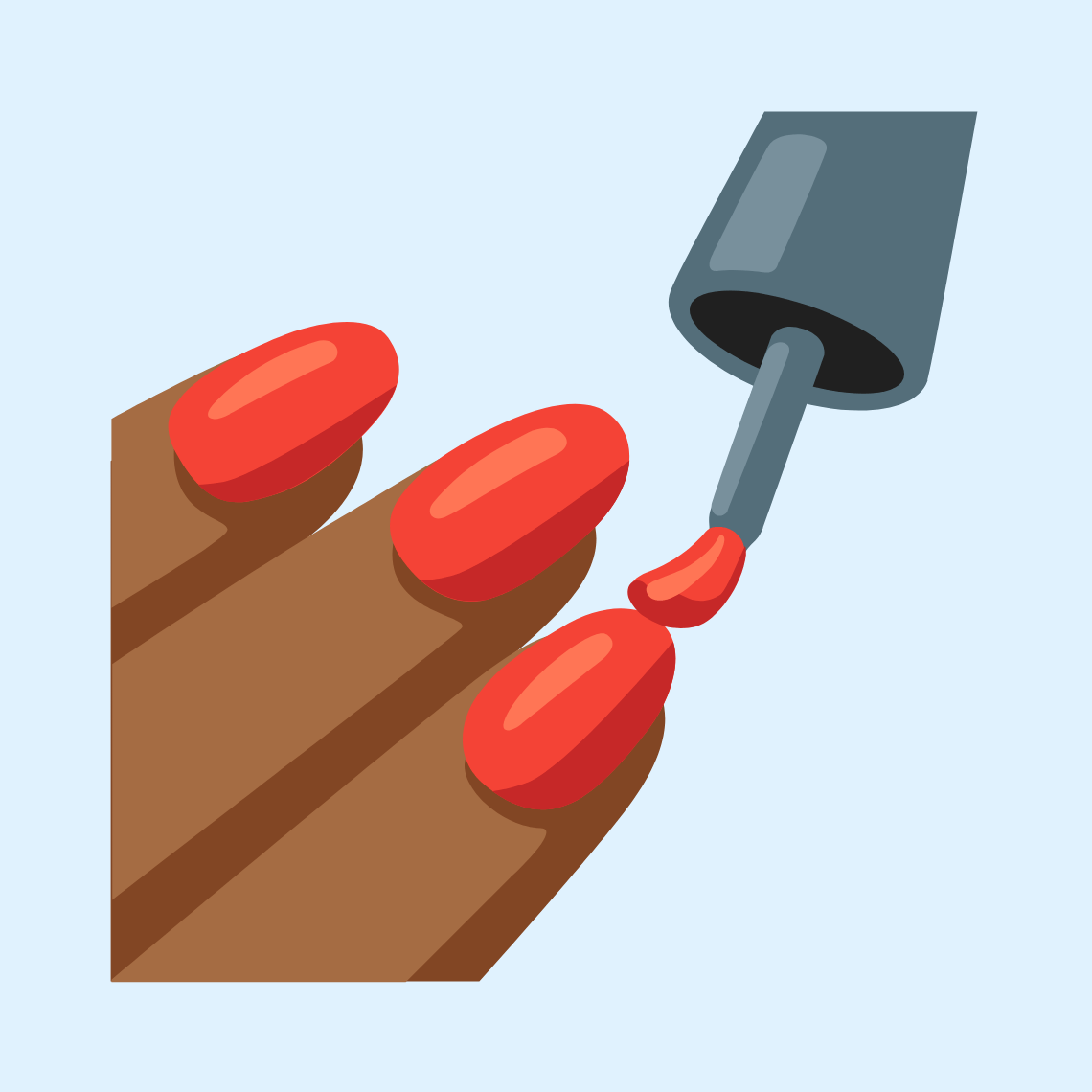 π
πΎ Nail polish: medium-dark skin tone