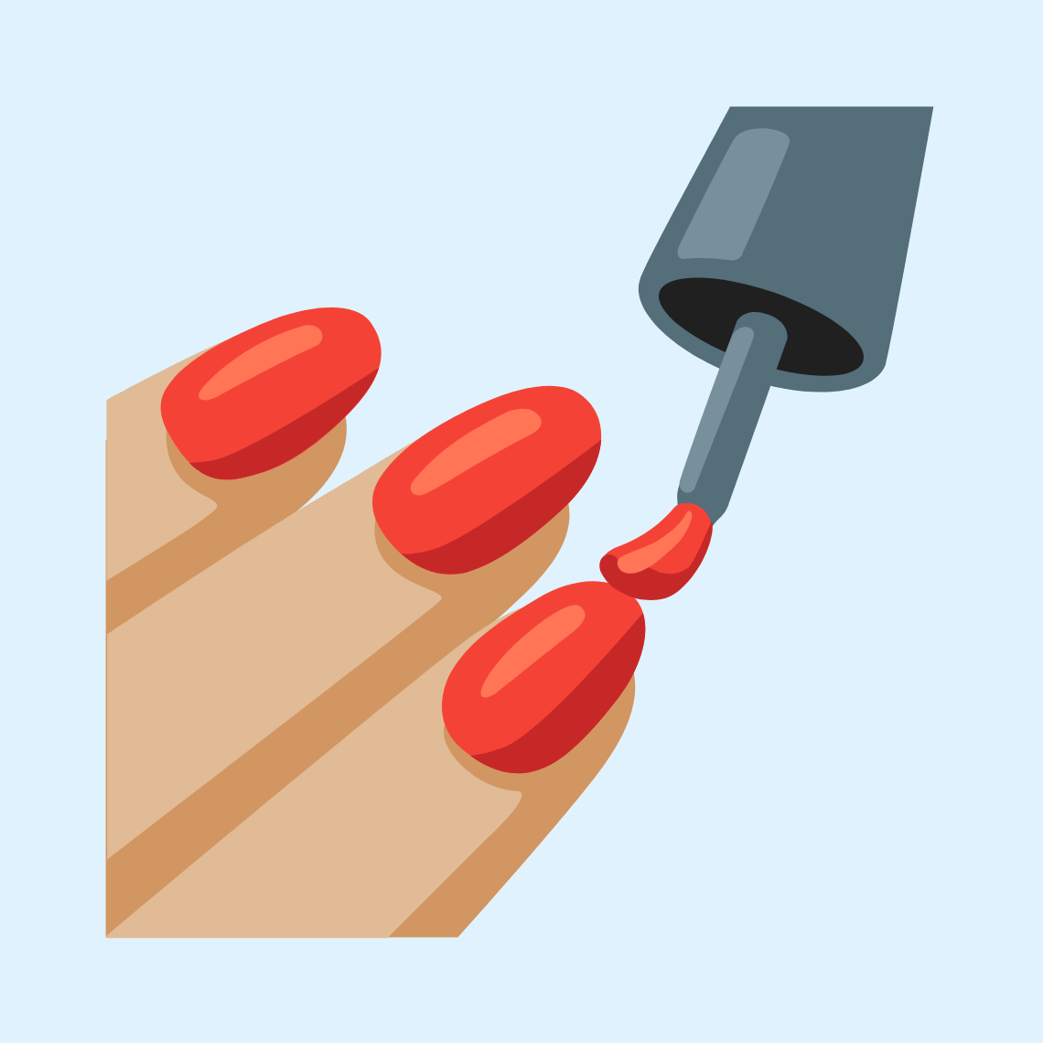 π
πΌ Nail polish: medium-light skin tone