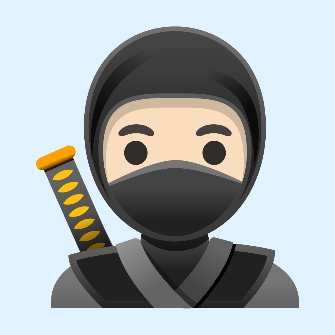 π₯·π» Ninja: light skin tone