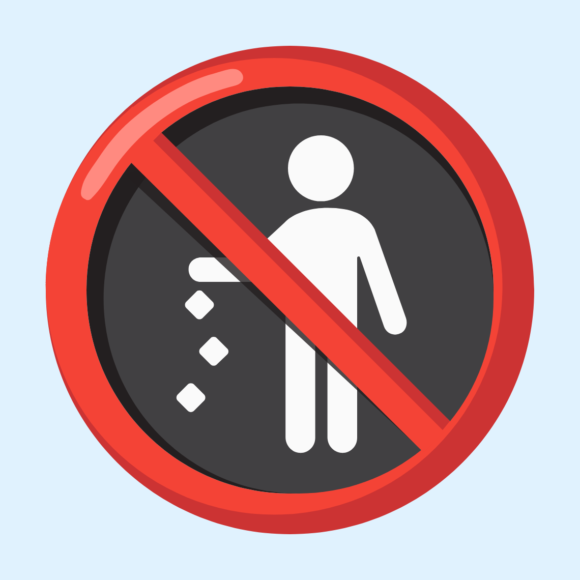 🚯 No littering