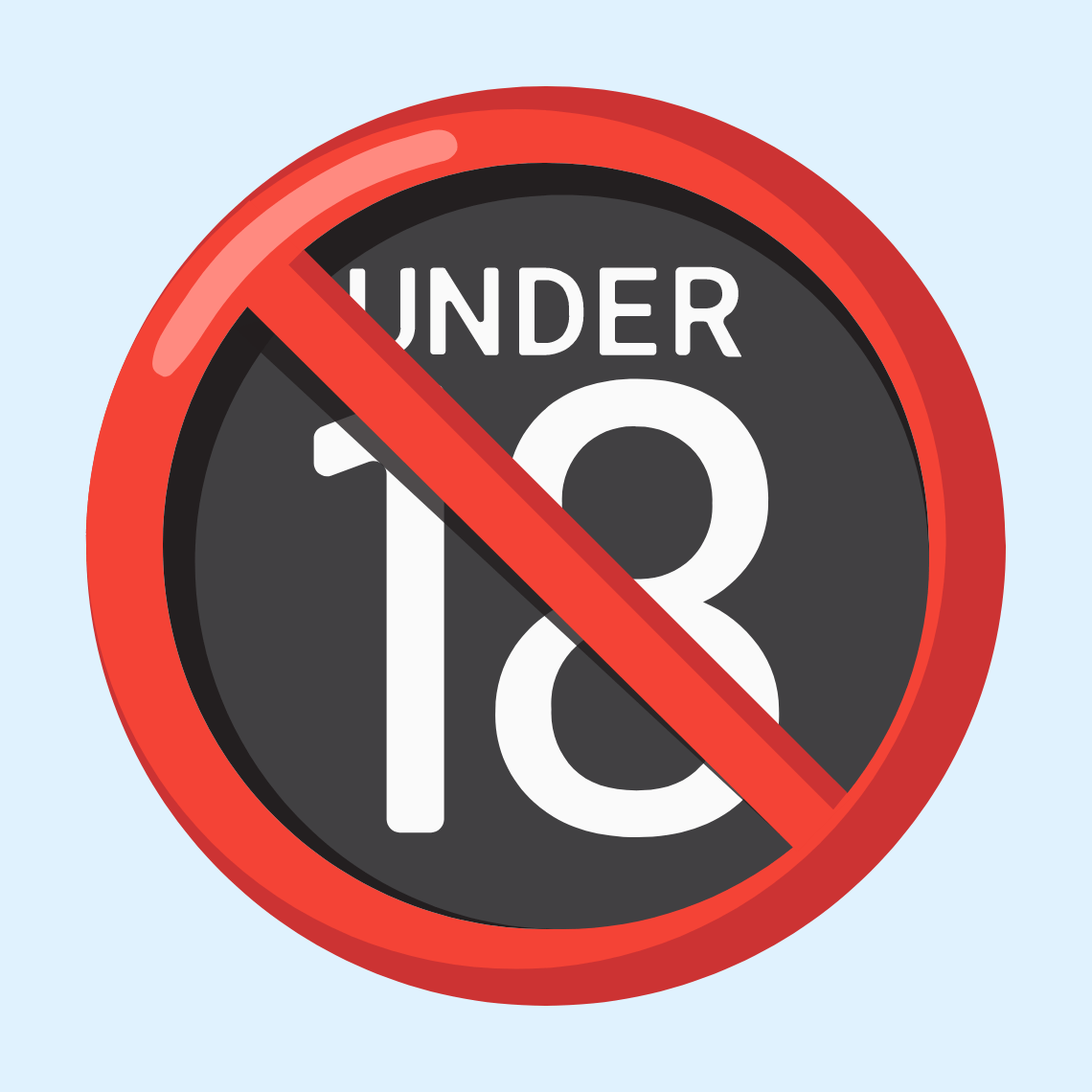 🔞 No one under eighteen