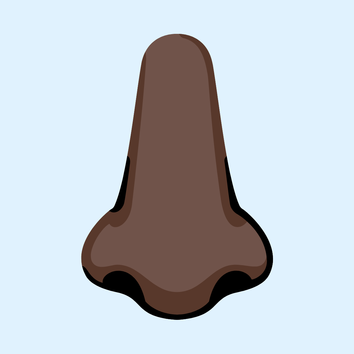 ππΏ Nose: dark skin tone