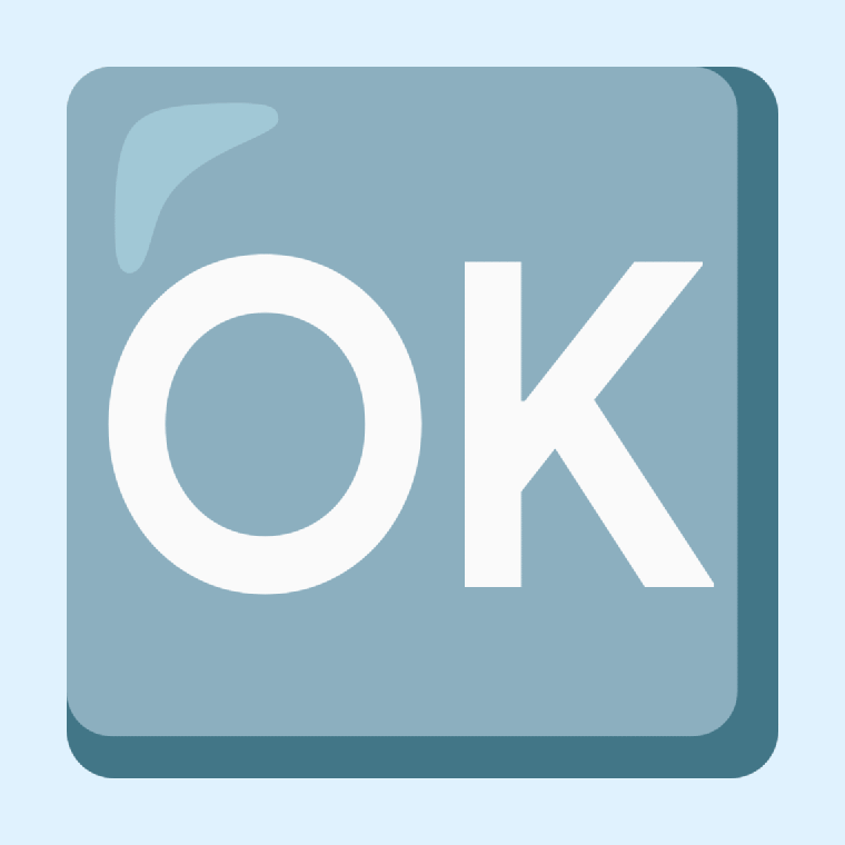 Emoji ๐ OK button: Meaning and Details