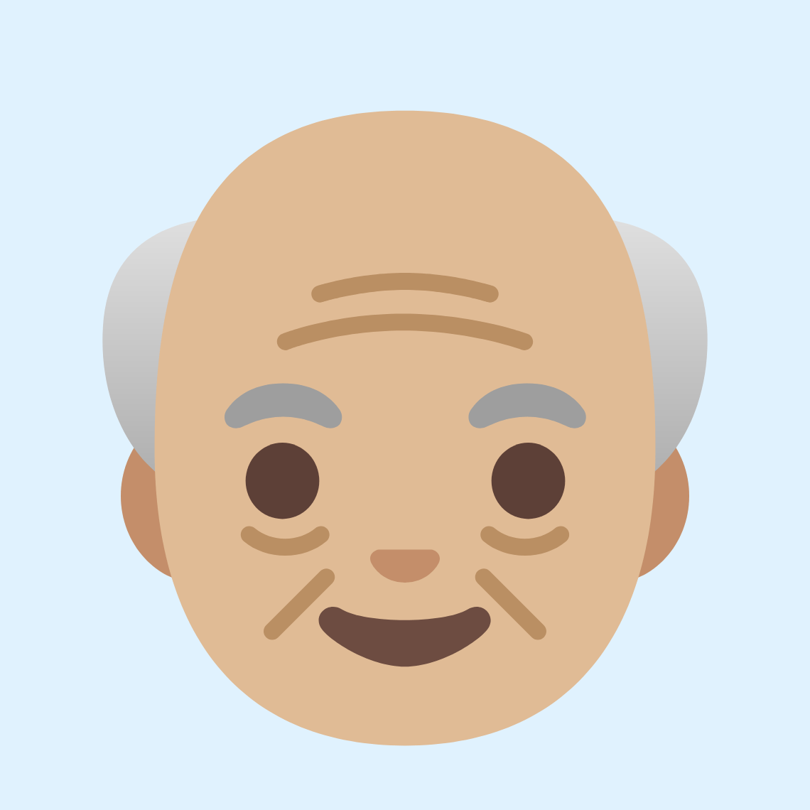π΄πΌ Old man: medium-light skin tone