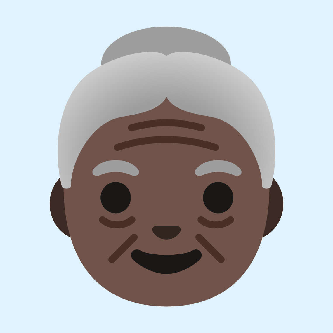 π΅πΏ Old woman: dark skin tone