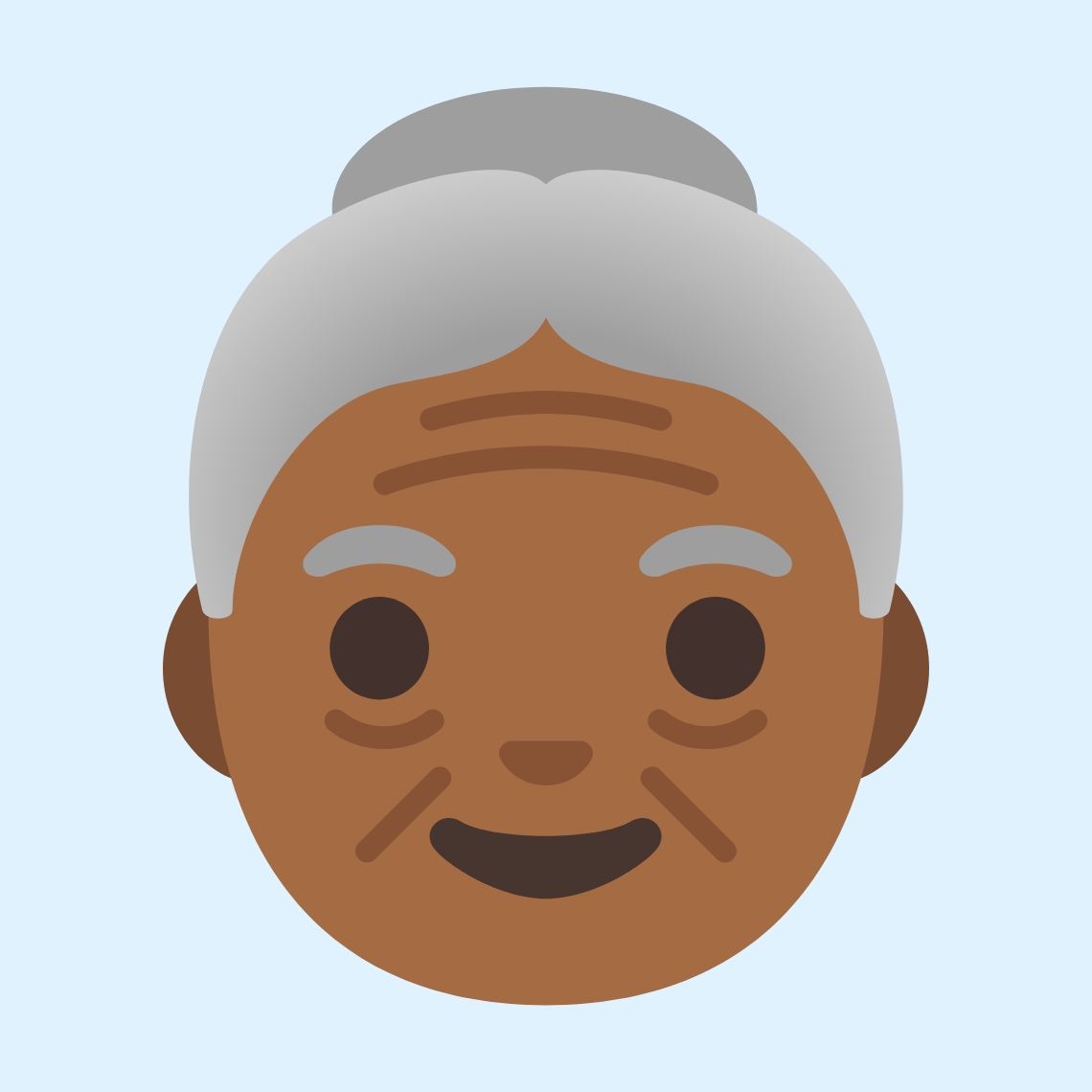 π΅πΎ Old woman: medium-dark skin tone