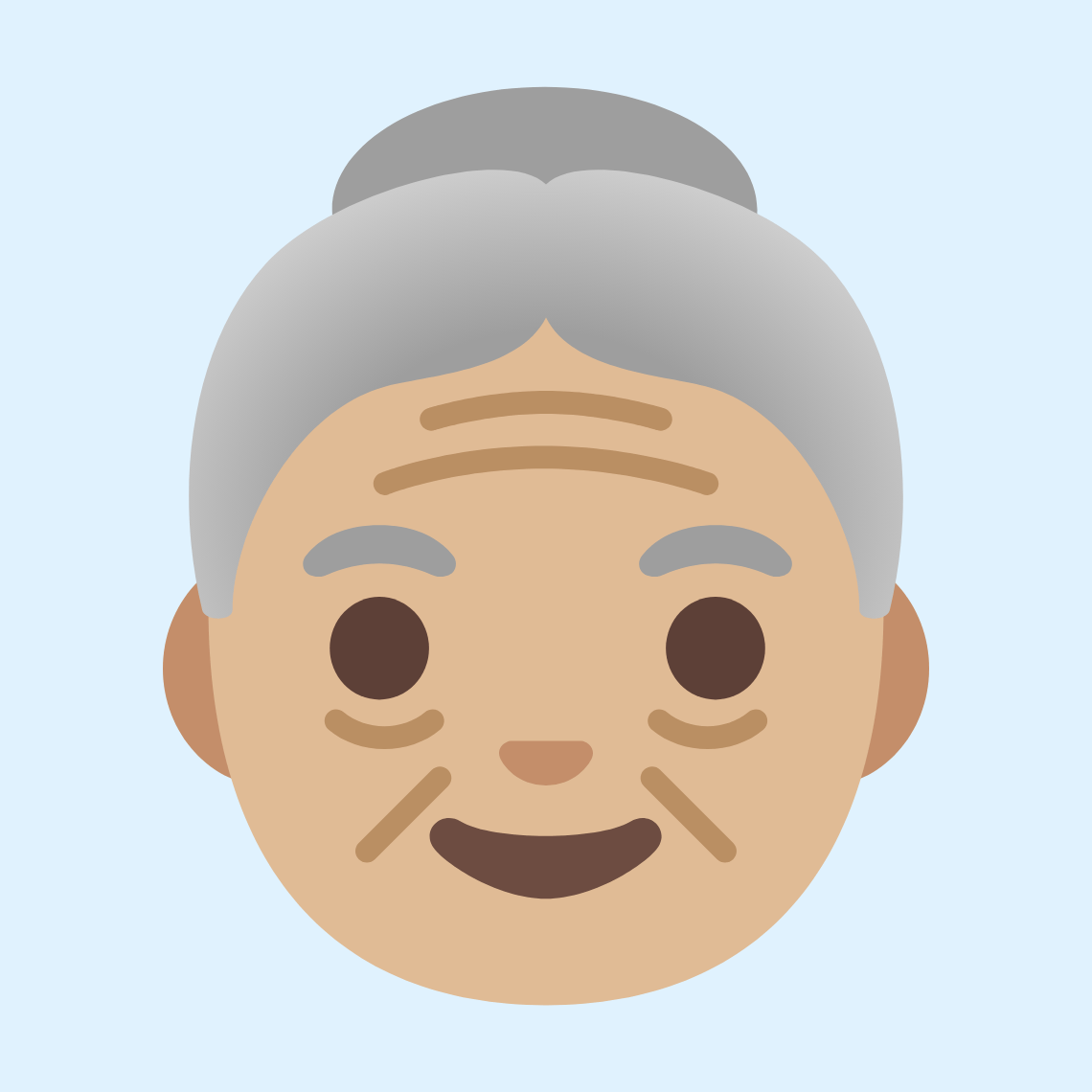 π΅πΌ Old woman: medium-light skin tone