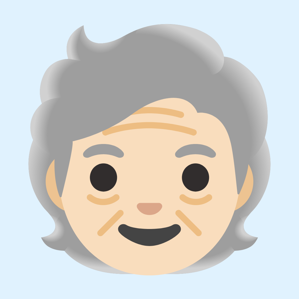 π§π» Older person: light skin tone