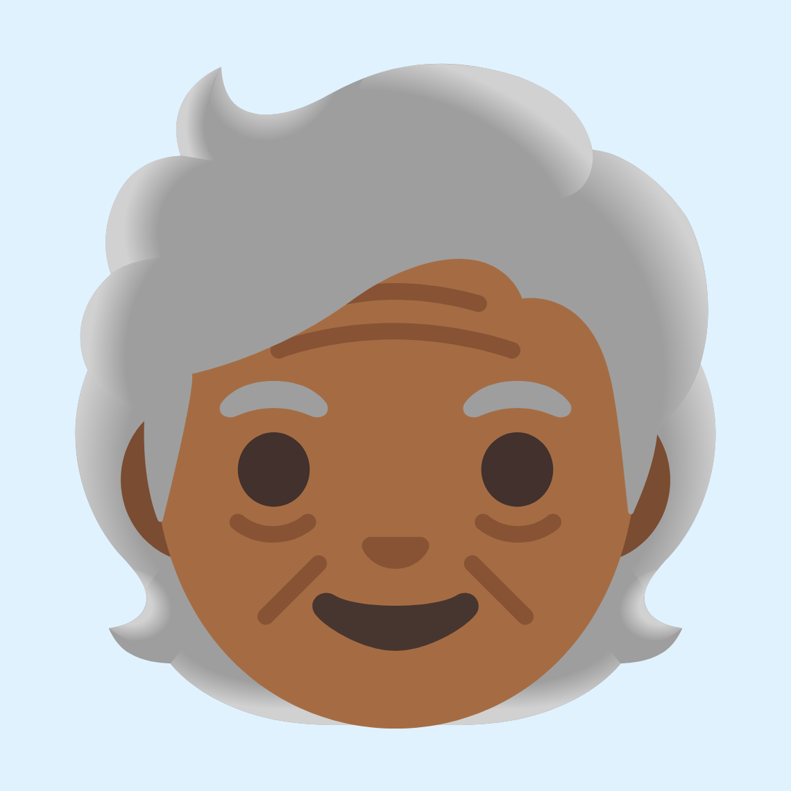 π§πΎ Older person: medium-dark skin tone