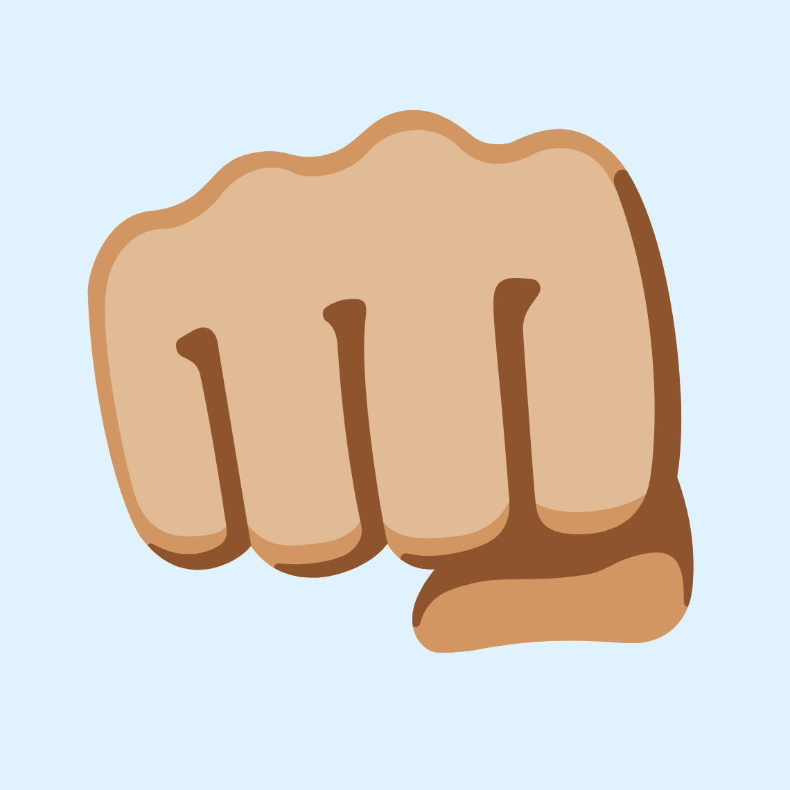 ππΌ Oncoming fist: medium-light skin tone
