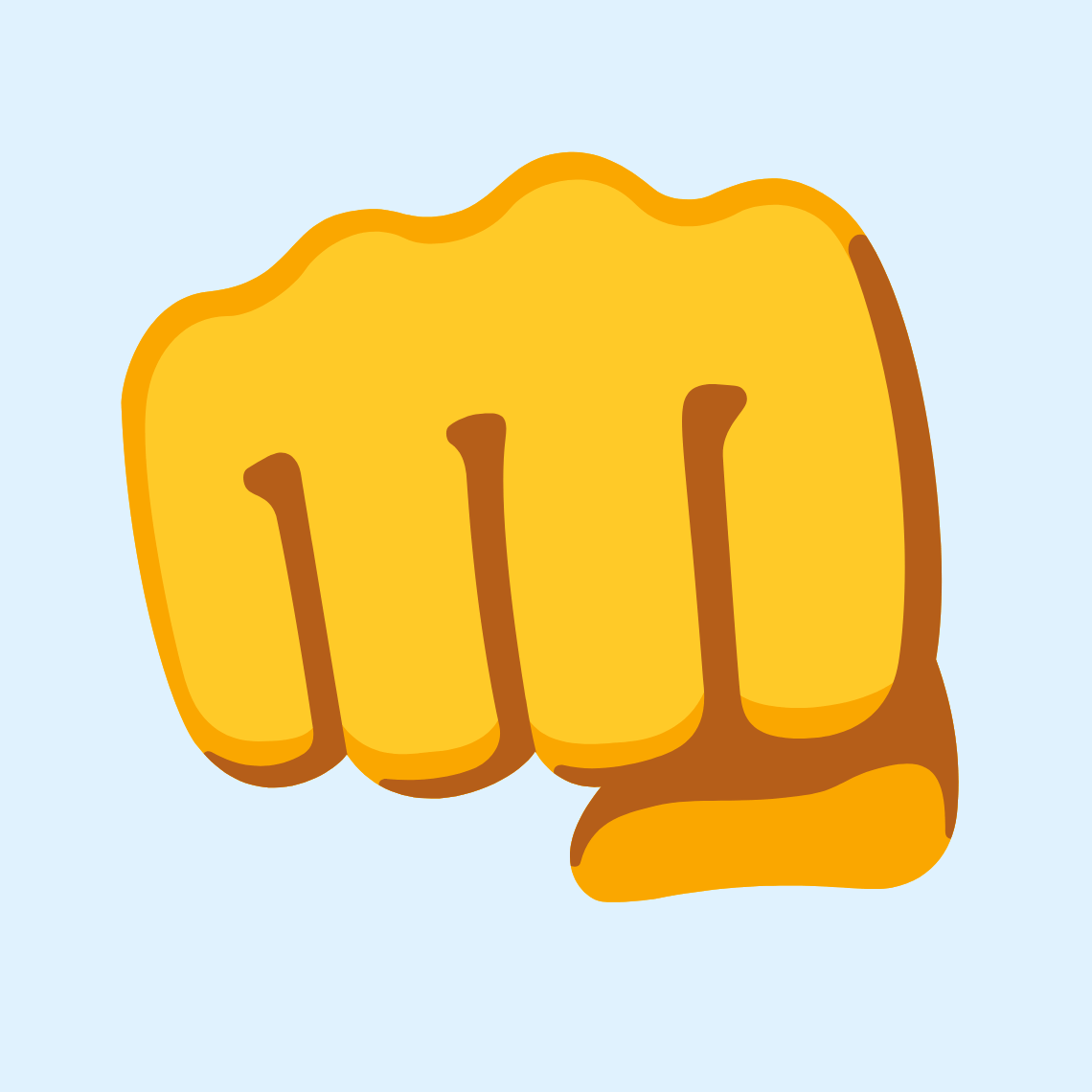 π Oncoming fist