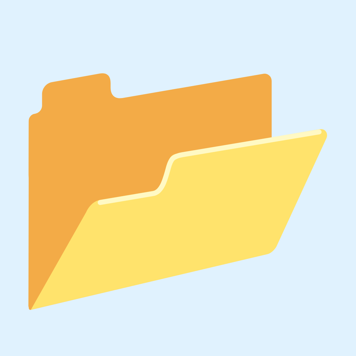 π Open file folder
