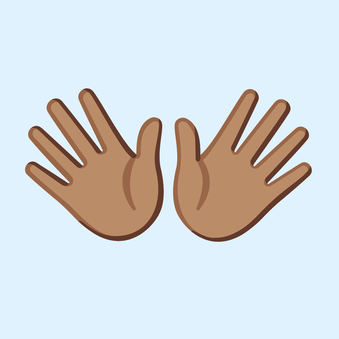 ππ½ Open hands: medium skin tone