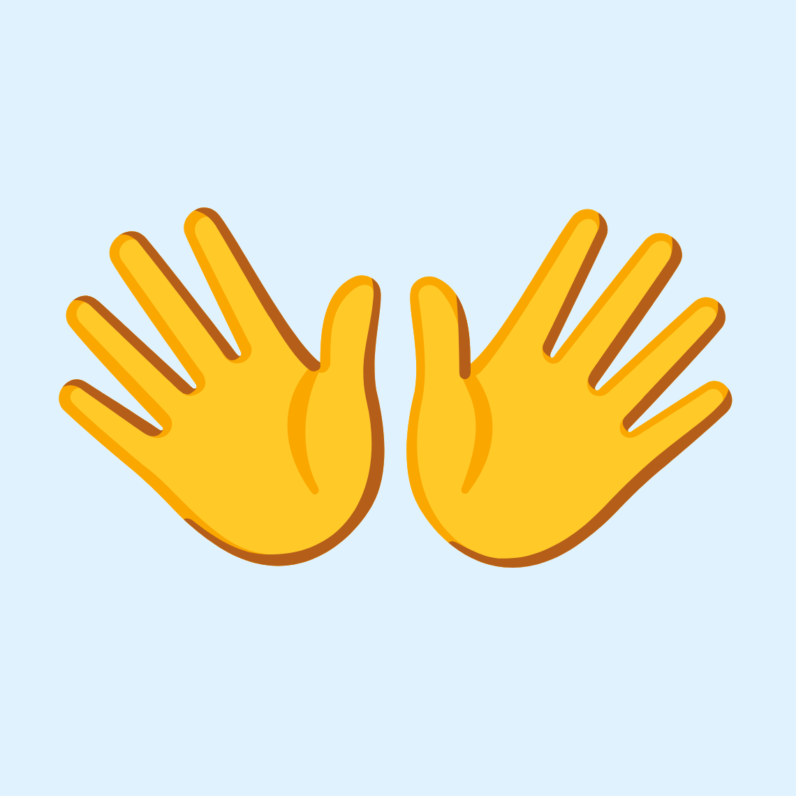 π Open hands