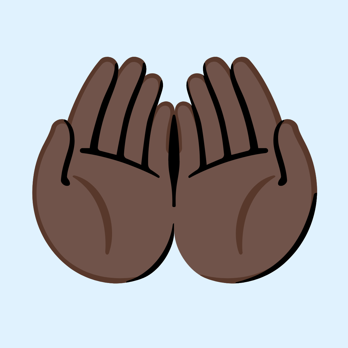 π€²πΏ Palms up together: dark skin tone