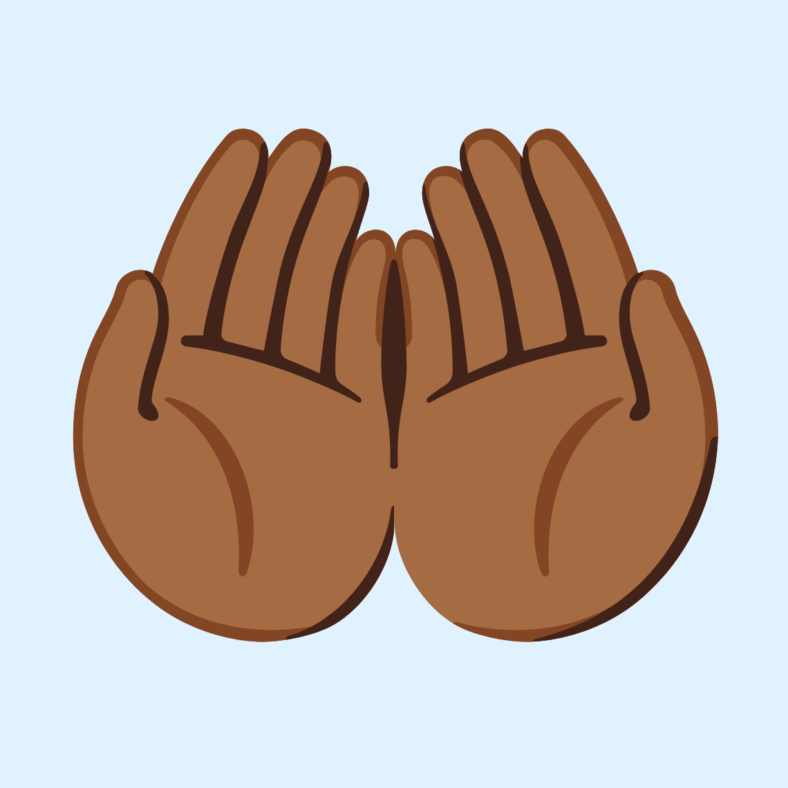 π€²πΎ Palms up together: medium-dark skin tone