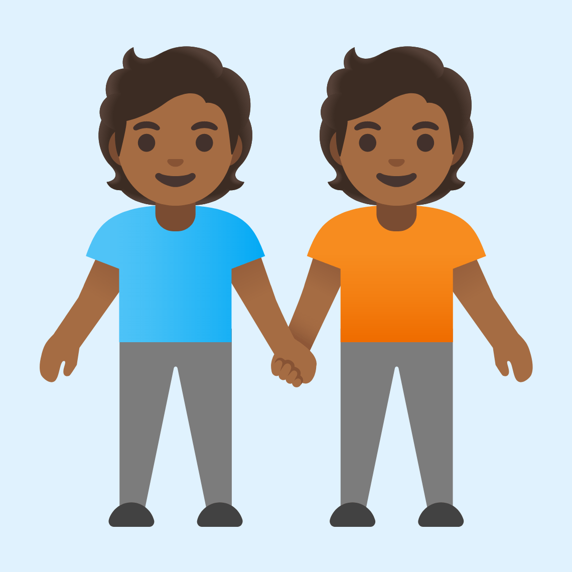 π§πΎβπ€βπ§πΎ People holding hands: medium-dark skin tone