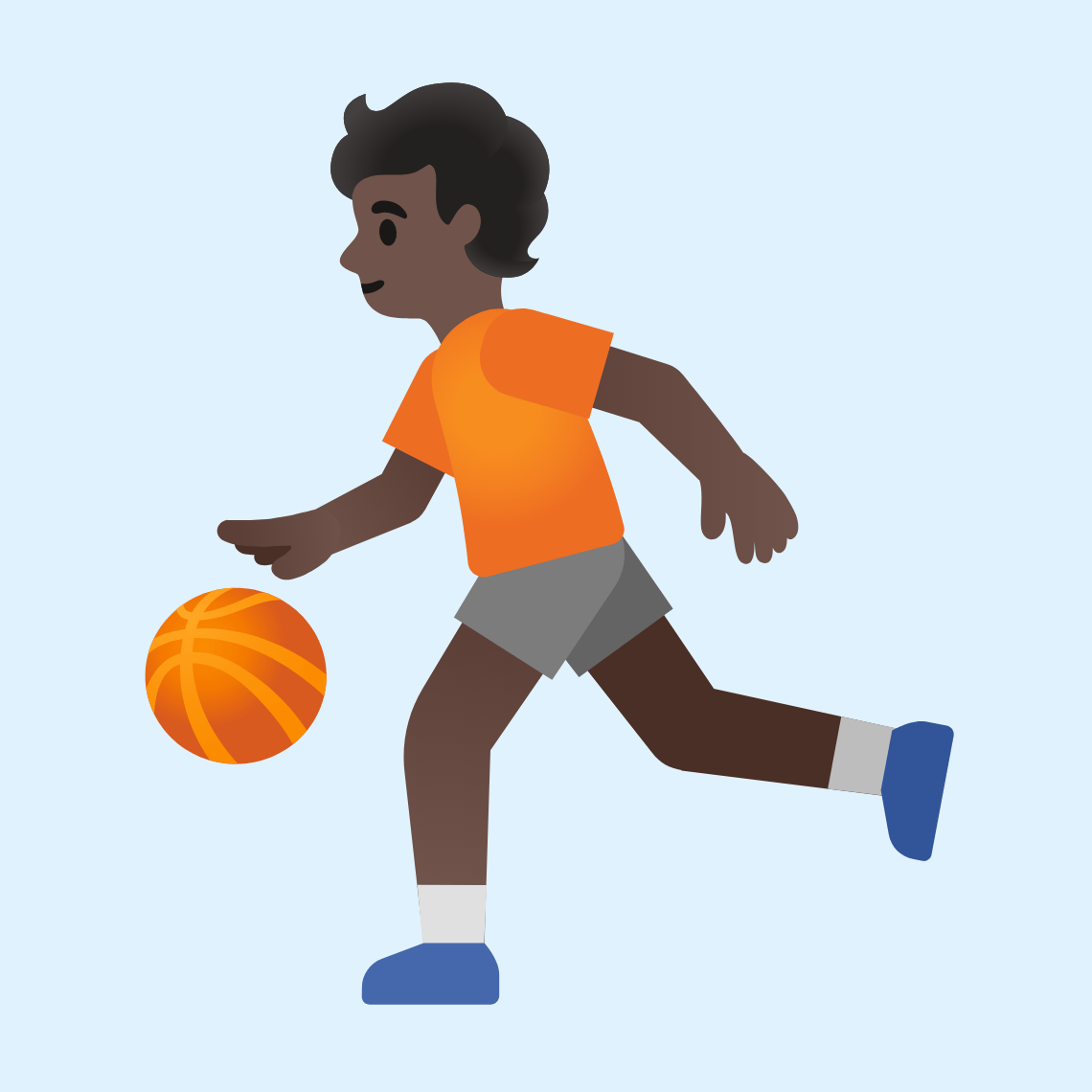 βΉπΏ Person bouncing ball: dark skin tone