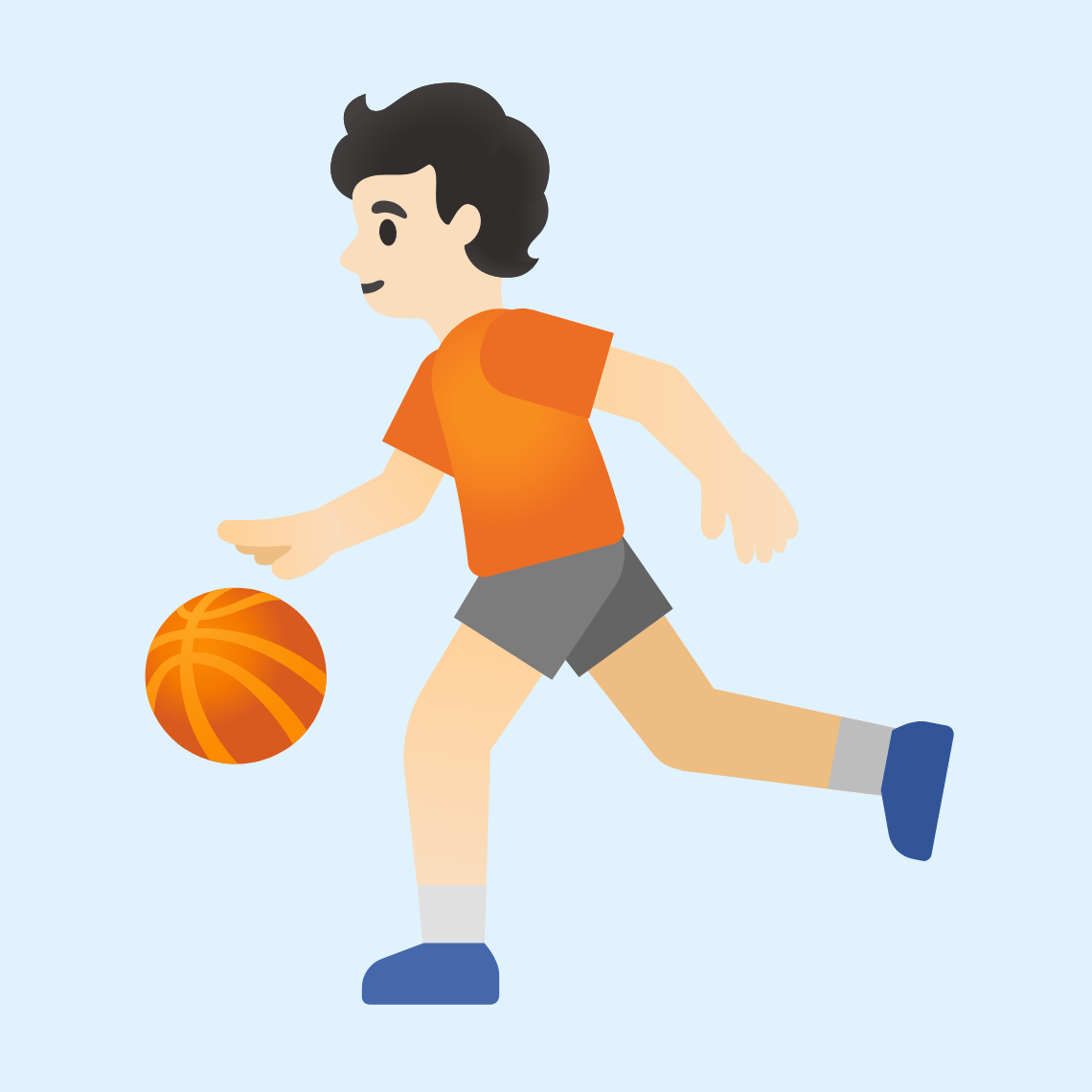 βΉπ» Person bouncing ball: light skin tone
