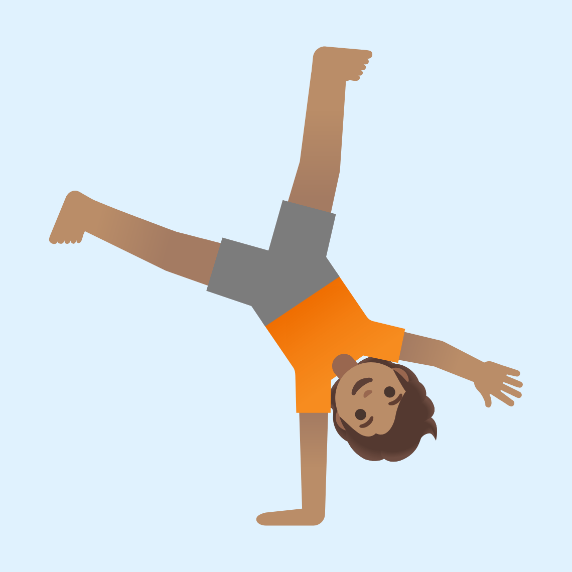 π€Έπ½ Person cartwheeling: medium skin tone