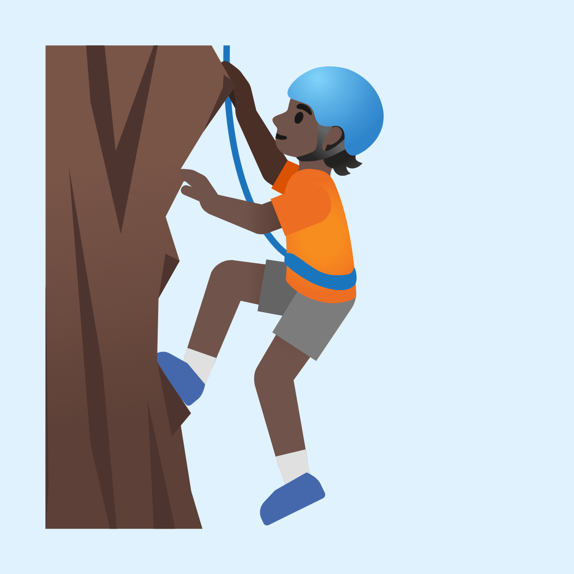 π§πΏ Person climbing: dark skin tone