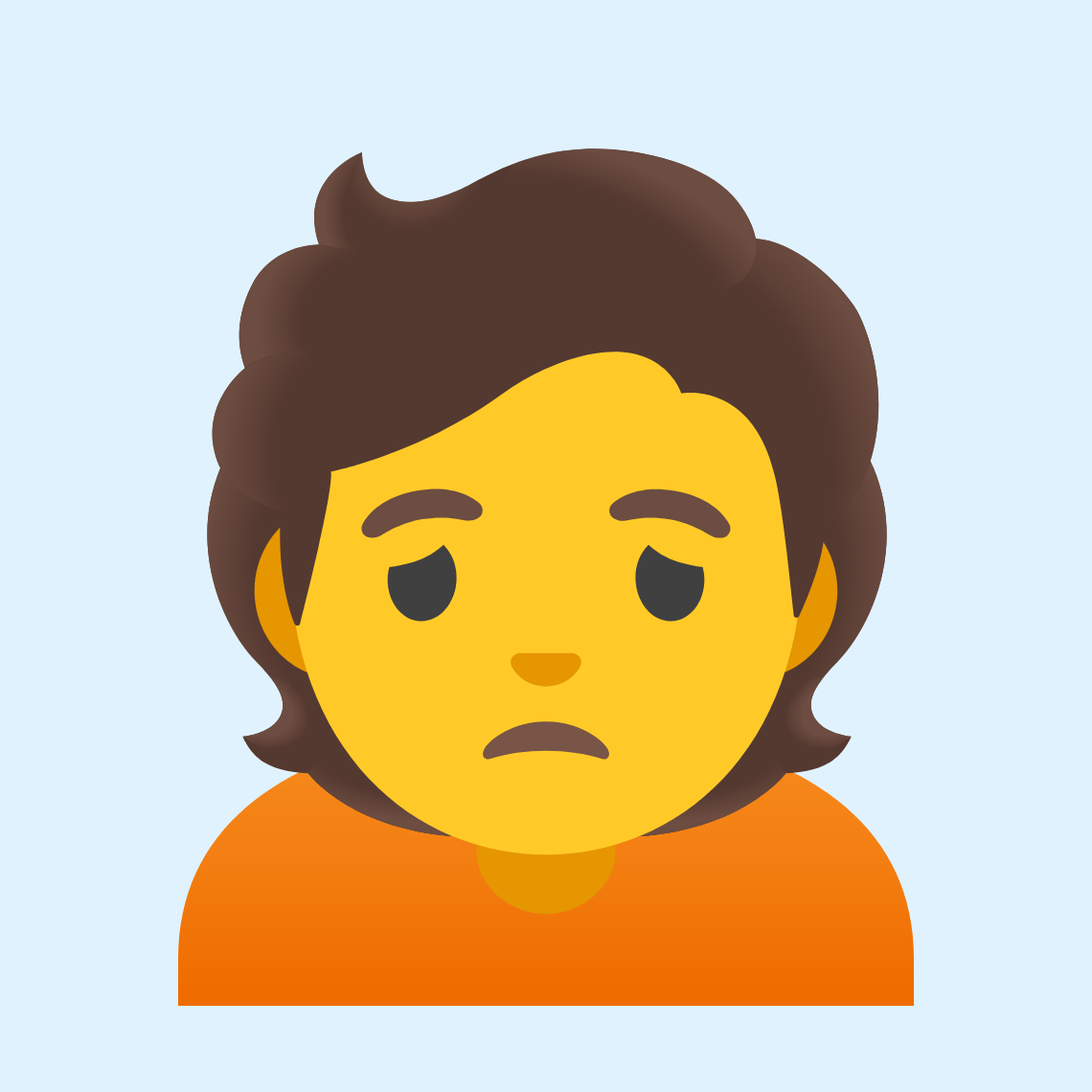 π Person frowning