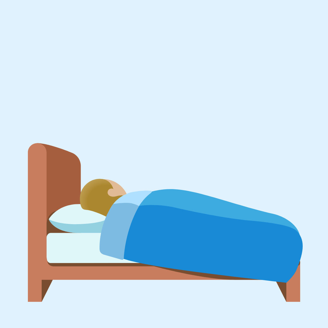 ππΌ Person in bed: medium-light skin tone